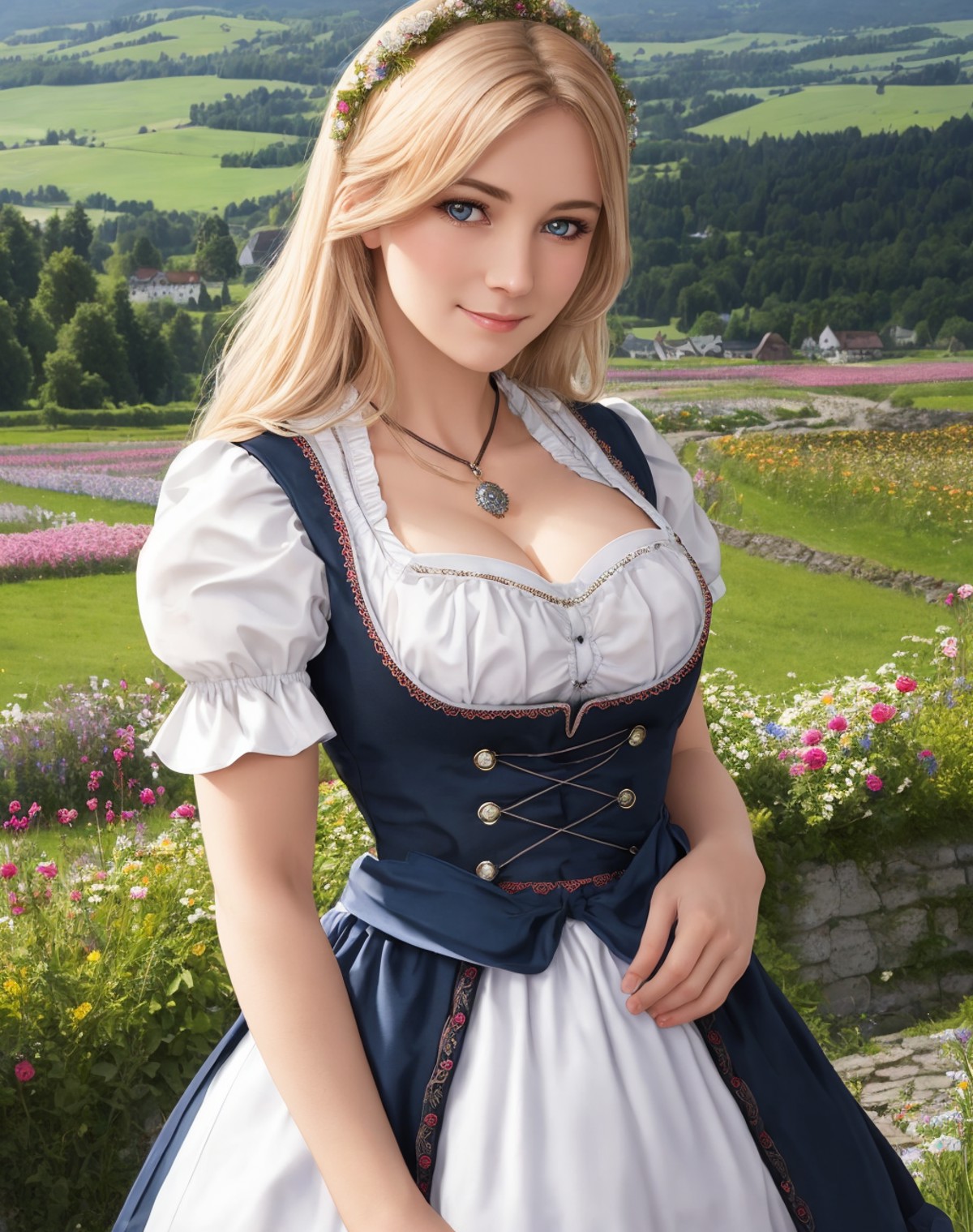 02240-3080543855-Masterpiece, absurdres, fine detail, HDR, highly detailed face and eyes, photorealistic,  , dirndl, a woman in traditional bavar.png
